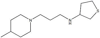 N-[3-(4-methylpiperidin-1-yl)propyl]thiolan-3-amine Struktur