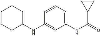 N-[3-(cyclohexylamino)phenyl]cyclopropanecarboxamide Struktur