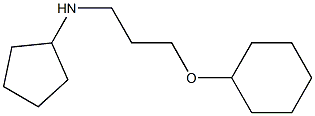 N-[3-(cyclohexyloxy)propyl]cyclopentanamine Struktur