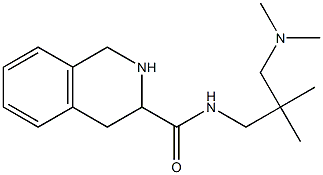 N-[3-(dimethylamino)-2,2-dimethylpropyl]-1,2,3,4-tetrahydroisoquinoline-3-carboxamide Struktur