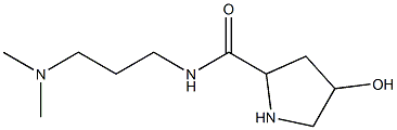 N-[3-(dimethylamino)propyl]-4-hydroxypyrrolidine-2-carboxamide Struktur