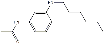 N-[3-(hexylamino)phenyl]acetamide Struktur