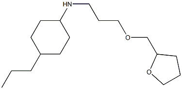 N-[3-(oxolan-2-ylmethoxy)propyl]-4-propylcyclohexan-1-amine Struktur