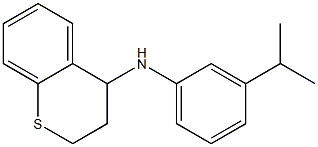 N-[3-(propan-2-yl)phenyl]-3,4-dihydro-2H-1-benzothiopyran-4-amine Struktur