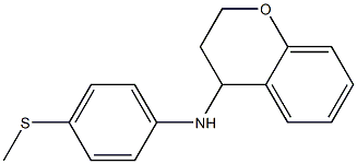 N-[4-(methylsulfanyl)phenyl]-3,4-dihydro-2H-1-benzopyran-4-amine Struktur