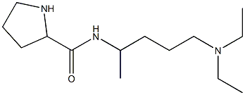 N-[5-(diethylamino)pentan-2-yl]pyrrolidine-2-carboxamide Struktur