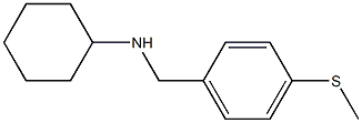 N-{[4-(methylsulfanyl)phenyl]methyl}cyclohexanamine Struktur