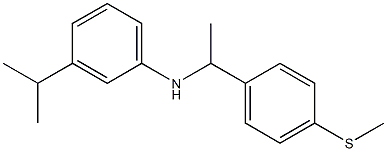 N-{1-[4-(methylsulfanyl)phenyl]ethyl}-3-(propan-2-yl)aniline Struktur