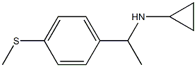 N-{1-[4-(methylsulfanyl)phenyl]ethyl}cyclopropanamine Struktur