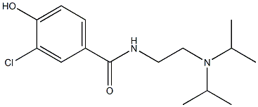 N-{2-[bis(propan-2-yl)amino]ethyl}-3-chloro-4-hydroxybenzamide Struktur