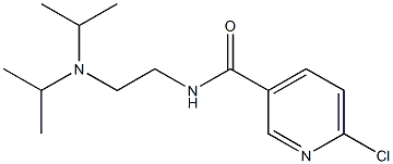 N-{2-[bis(propan-2-yl)amino]ethyl}-6-chloropyridine-3-carboxamide Struktur