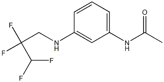 N-{3-[(2,2,3,3-tetrafluoropropyl)amino]phenyl}acetamide Struktur