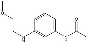 N-{3-[(2-methoxyethyl)amino]phenyl}acetamide Struktur