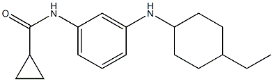 N-{3-[(4-ethylcyclohexyl)amino]phenyl}cyclopropanecarboxamide Struktur