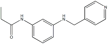 N-{3-[(pyridin-4-ylmethyl)amino]phenyl}propanamide Struktur