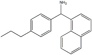 naphthalen-1-yl(4-propylphenyl)methanamine Struktur