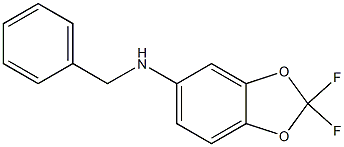 N-benzyl-2,2-difluoro-2H-1,3-benzodioxol-5-amine Struktur