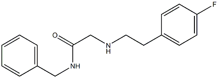 N-benzyl-2-{[2-(4-fluorophenyl)ethyl]amino}acetamide Struktur