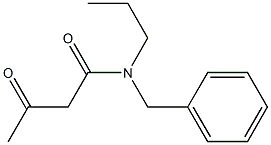 N-benzyl-3-oxo-N-propylbutanamide Struktur