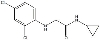 N-cyclopropyl-2-[(2,4-dichlorophenyl)amino]acetamide Struktur