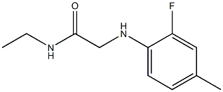 N-ethyl-2-[(2-fluoro-4-methylphenyl)amino]acetamide Struktur