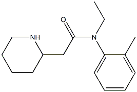 N-ethyl-N-(2-methylphenyl)-2-(piperidin-2-yl)acetamide Struktur