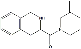 N-ethyl-N-(2-methylprop-2-enyl)-1,2,3,4-tetrahydroisoquinoline-3-carboxamide Struktur