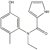 N-ethyl-N-(5-hydroxy-2-methylphenyl)-1H-pyrrole-2-carboxamide Struktur