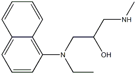 N-ethyl-N-[2-hydroxy-3-(methylamino)propyl]naphthalen-1-amine Struktur