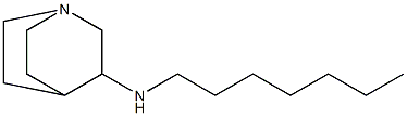 N-heptyl-1-azabicyclo[2.2.2]octan-3-amine Struktur