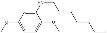 N-heptyl-2,5-dimethoxyaniline Struktur