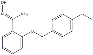 N'-hydroxy-2-{[4-(propan-2-yl)phenyl]methoxy}benzene-1-carboximidamide Structure