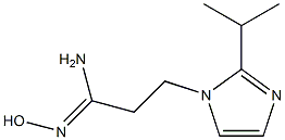 N'-hydroxy-3-[2-(propan-2-yl)-1H-imidazol-1-yl]propanimidamide Struktur