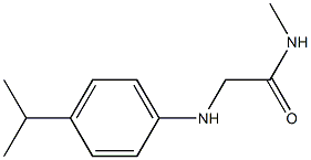 N-methyl-2-{[4-(propan-2-yl)phenyl]amino}acetamide Struktur