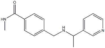 N-methyl-4-({[1-(pyridin-3-yl)ethyl]amino}methyl)benzamide Struktur