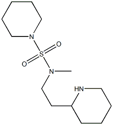 N-methyl-N-[2-(piperidin-2-yl)ethyl]piperidine-1-sulfonamide Struktur