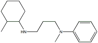 N-methyl-N-{3-[(2-methylcyclohexyl)amino]propyl}aniline Struktur