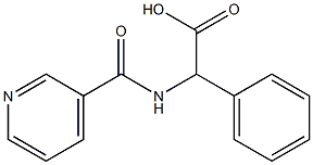 phenyl[(pyridin-3-ylcarbonyl)amino]acetic acid Struktur