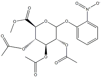 2-Nitrophenyl 2,3,4-Tri-O-acetyl--D-glucuronide, Methyl Ester Struktur