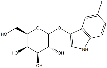 5-Iodo-3-indolyl--D-galactopyranoside Struktur