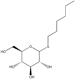 Hexyl -D-Thioglucopyranoside Struktur