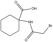 1-(2-Bromo-acetylamino)-cyclohexanecarboxylic acid Struktur