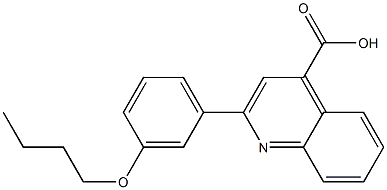 2-(3-butoxyphenyl)-4-quinolinecarboxylic acid Struktur