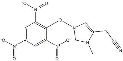 N-1-methyl-5-(cyanomethyl)-imidazole, picric acid Struktur