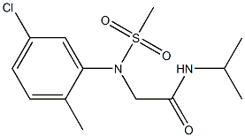 2-[5-chloro-2-methyl(methylsulfonyl)anilino]-N-isopropylacetamide Struktur