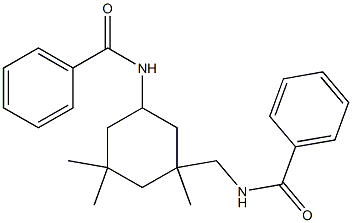 N-{3-[(benzoylamino)methyl]-3,5,5-trimethylcyclohexyl}benzamide Struktur