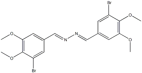 3-bromo-4,5-dimethoxybenzaldehyde (3-bromo-4,5-dimethoxybenzylidene)hydrazone Struktur