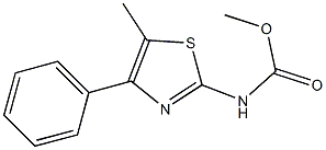 methyl 5-methyl-4-phenyl-1,3-thiazol-2-ylcarbamate Struktur