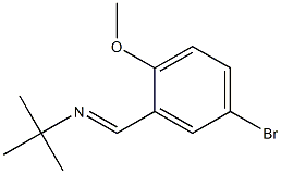 N-(5-bromo-2-methoxybenzylidene)-N-(tert-butyl)amine Struktur