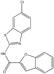 N-(6-chloro-1,3-benzothiazol-2-yl)-1-benzofuran-2-carboxamide Struktur